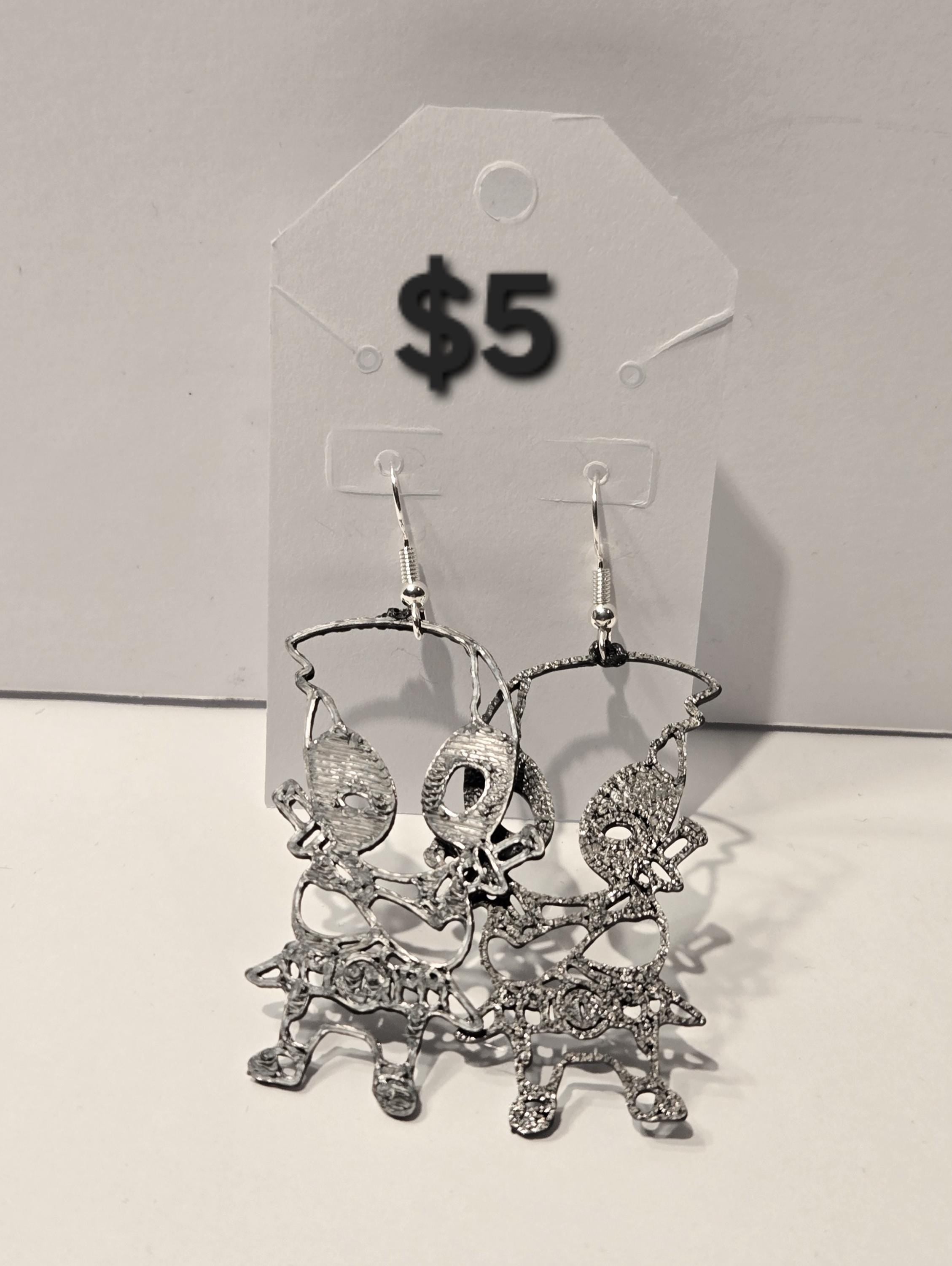 Custom 3D Printed Earrings - Lightweight