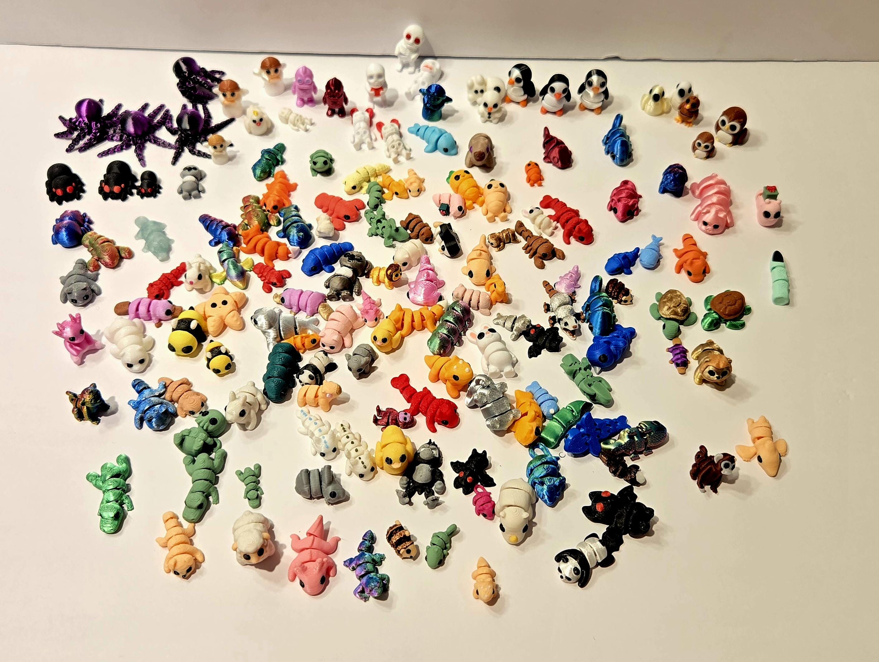Assorted 3D Printed Animals & Character Figures