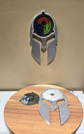 Engraved Spartan Trifecta Medal Holder - ΜΟΛΩΝ ΛΑΒΕ with Year